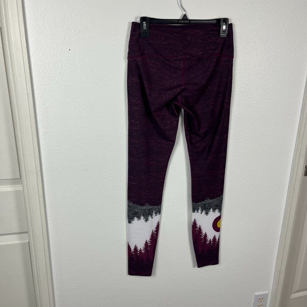 Colorado Threads | Yoga mountain Leggings maroon, size L - Picture 5 of 10